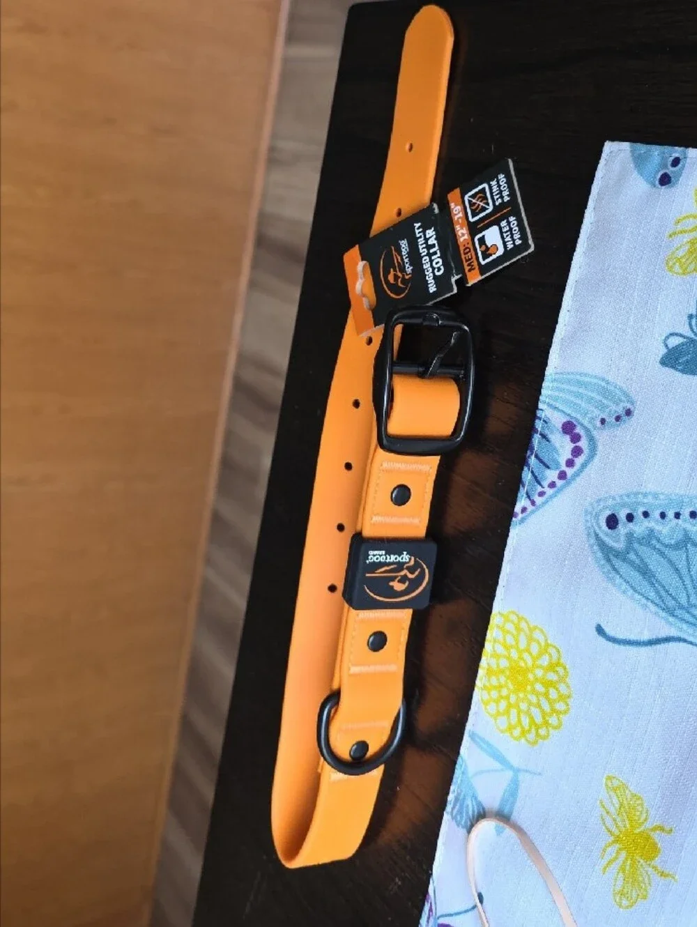 Rugged Utility Dog Collar — Orange